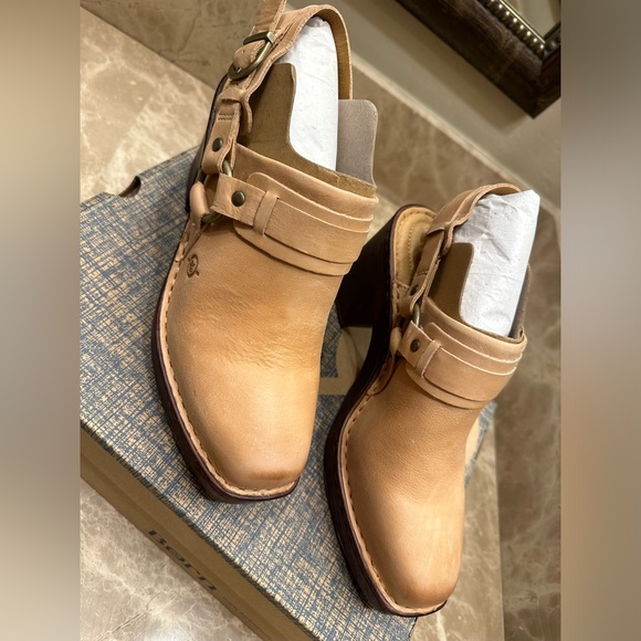 BORN NIB Hudson Leather shoes Color: Natural Size: US 9M Euro 40.5 - Picture 4 of 10
